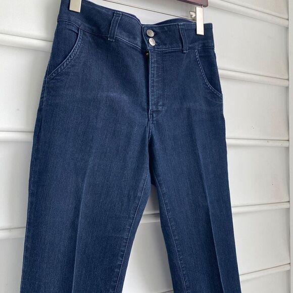 NYDJ Tummy Tuck Technology Cropped‎ Mid -Rise Stretch Jeans Cuffed Size 6 - Picture 4 of 14